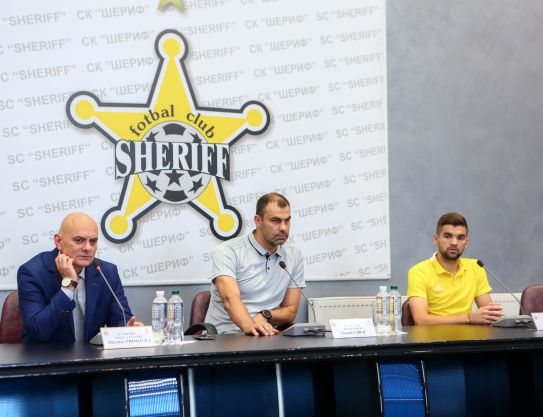 Conferencia de prensa en visperas del partido con "Shkendia"